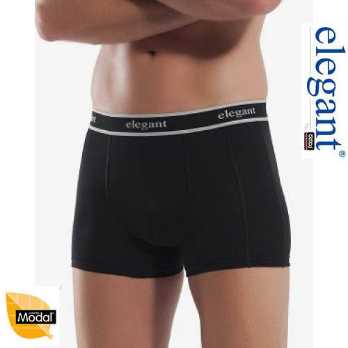

Мужские трусы боксеры Elegant Y-1952 модал Черный, XL
