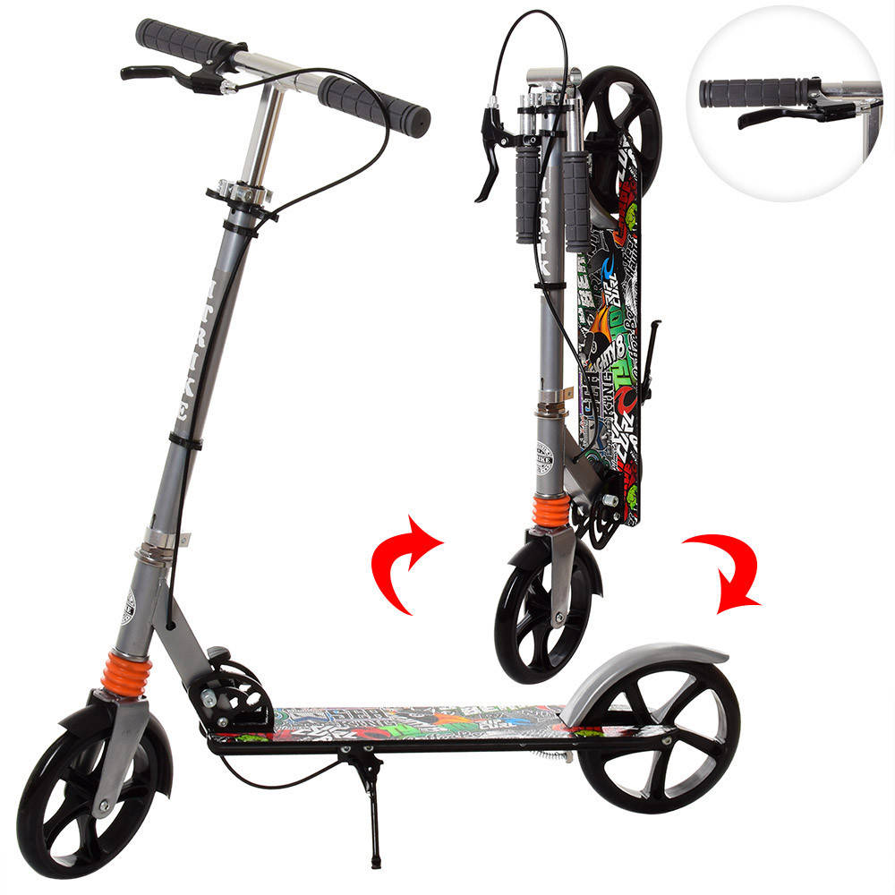 

Самокат двухколесный для подростка iTrike SR2-010-1-GB Черный