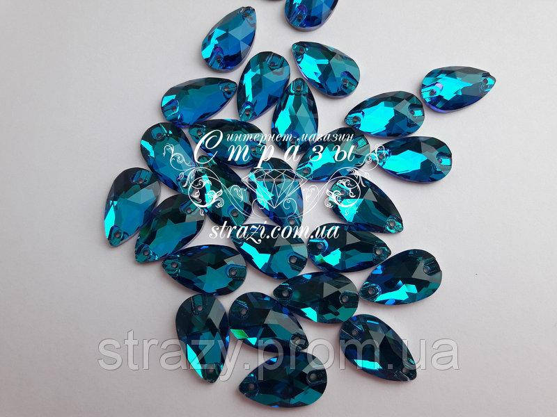 

Стразы Lux Капля 7*12мм. Blue Zircon