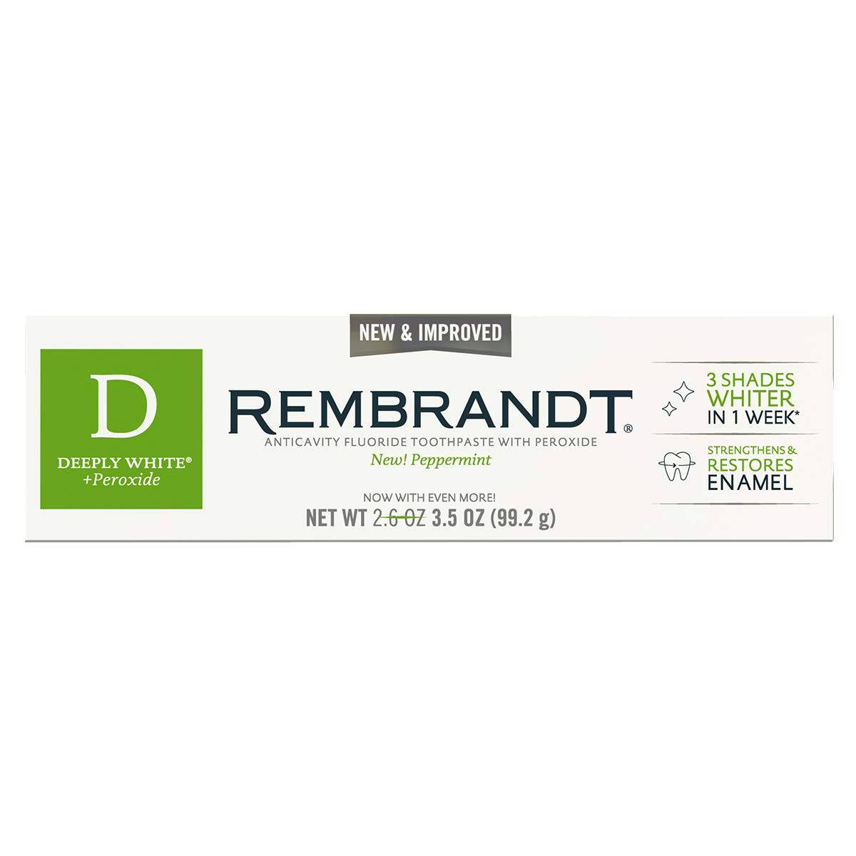 

Зубная паста Deeply White Peppermint Rembrandt 99.2г