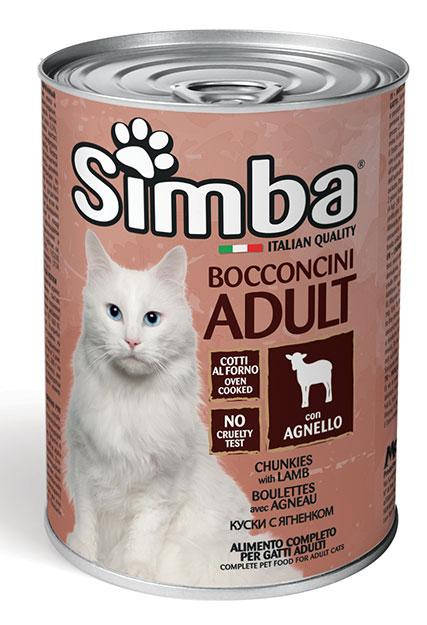

Влажный корм для кошек с ягненком, 415г SIMBA CAT WET Lamb