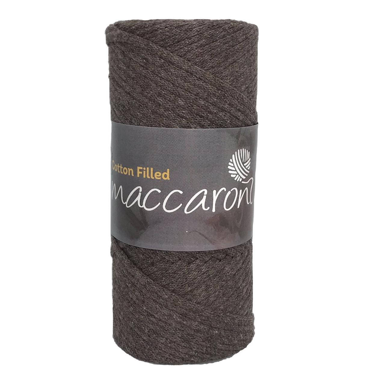 

Хлопковый шнур Cotton Filled Maccaroni с сердечником , 3 мм, коричневый