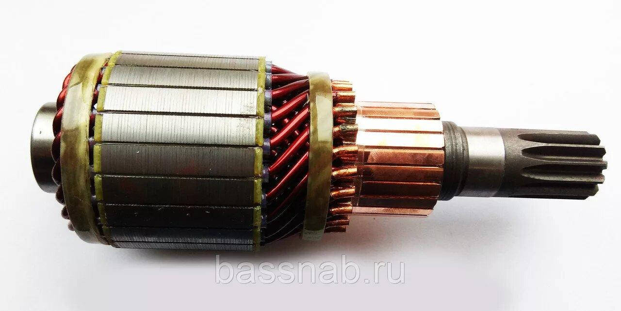 

Якорь редукторного стартера МТЗ, ЮМЗ, Т-16, Т-25, Т-40. 12В 2,7квт