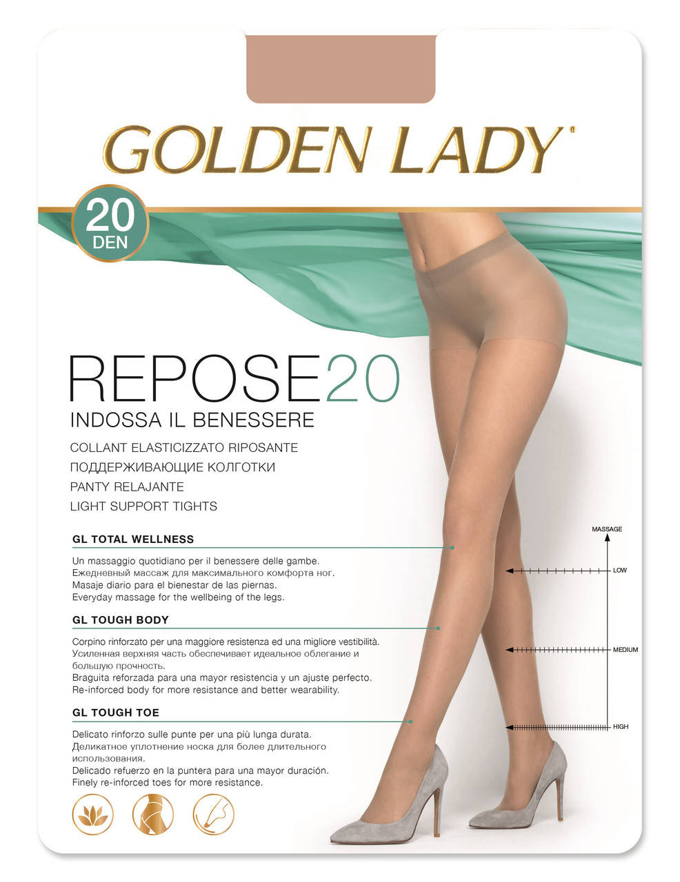 

Колготки женские GOLDEN LADY REPOSE 20 , melon