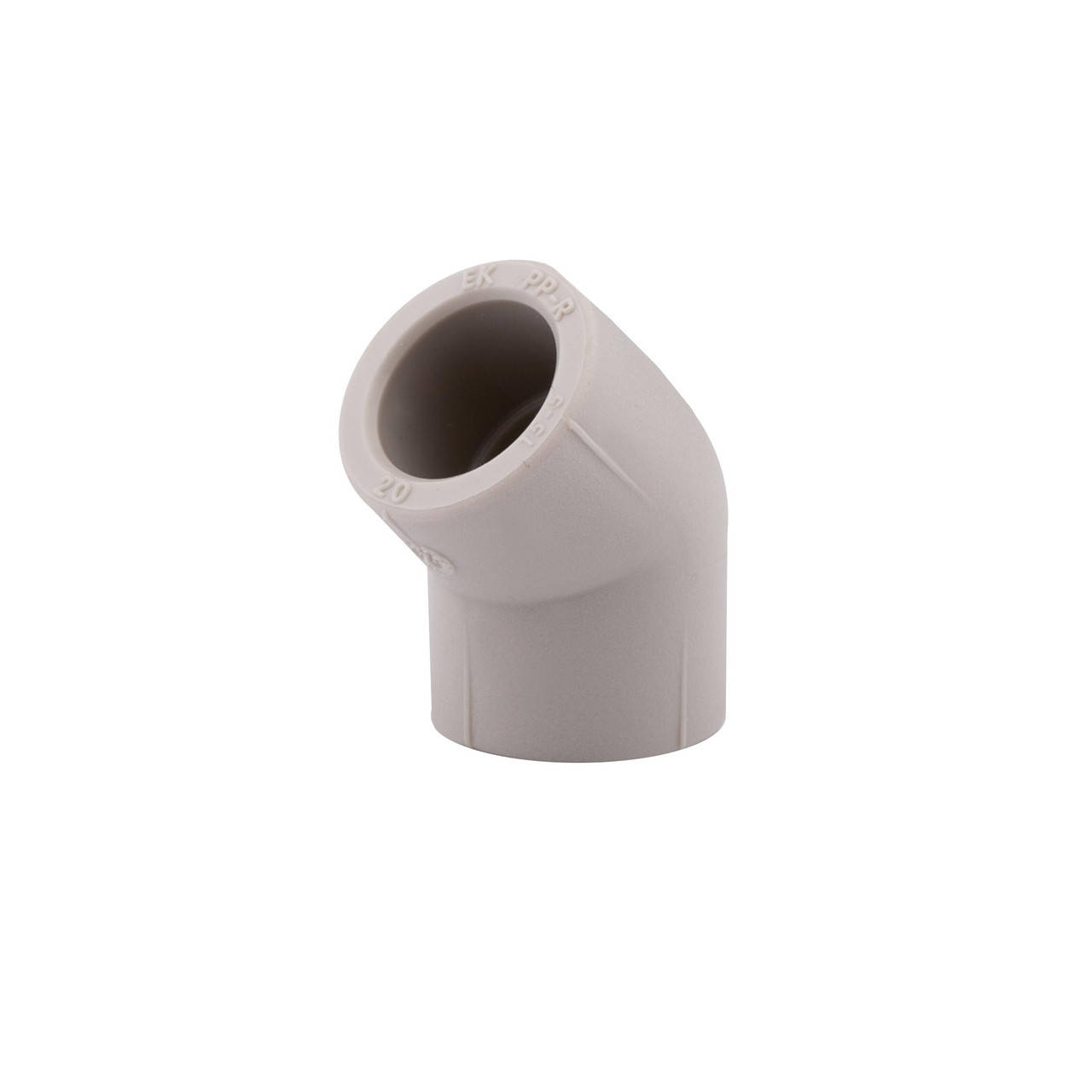 

Угол Wavin Ekoplastik 20x45°, Серый