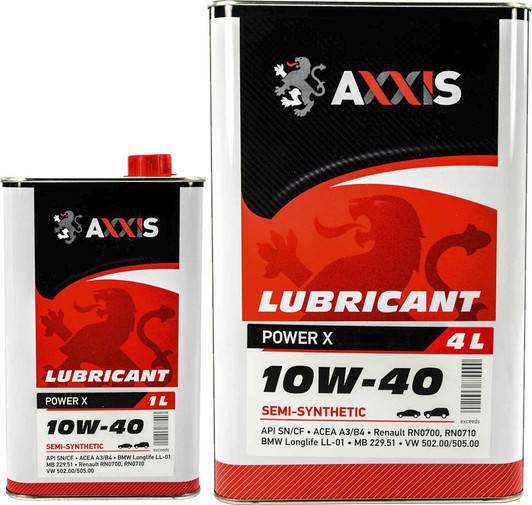 

Масло моторное AXXIS 10W-40 LPG Power X (Канистра 1л)