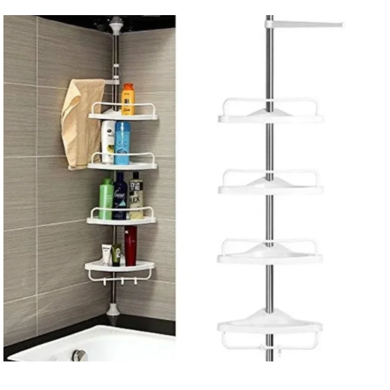 

Угловая полка для ванной Multi Corner Shelf GY-188 белая 4 яруса