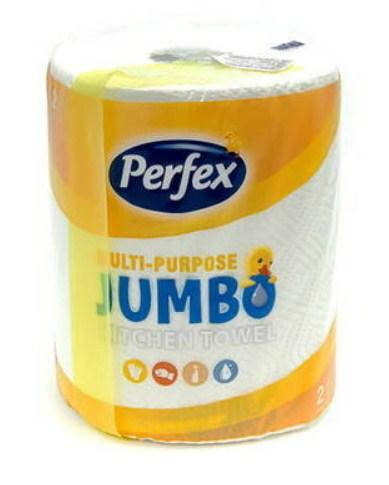 

Кухонные полотенца Perfex Jumbo 2 слоя 144 листов 1 рулон Сербия 5999860406075, Зелёный