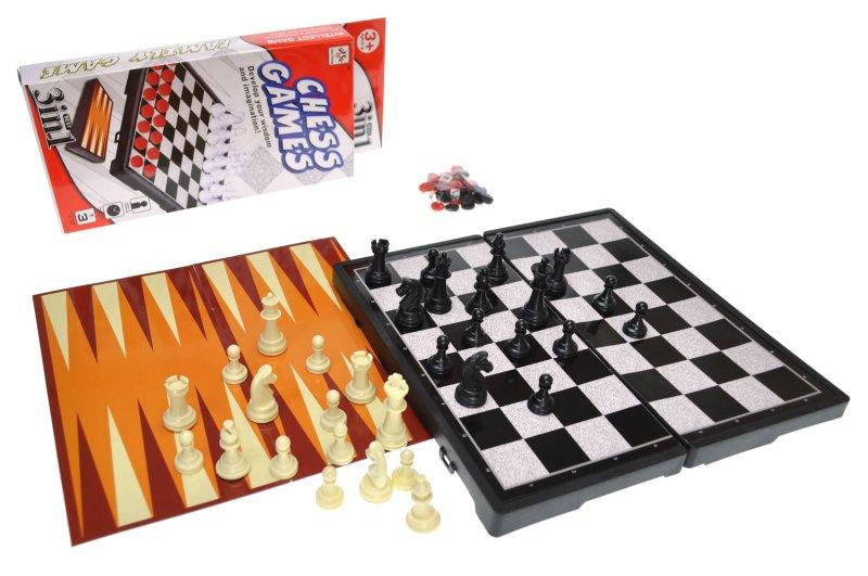 

Игровые шахмати-шашки магнитные (3в1)