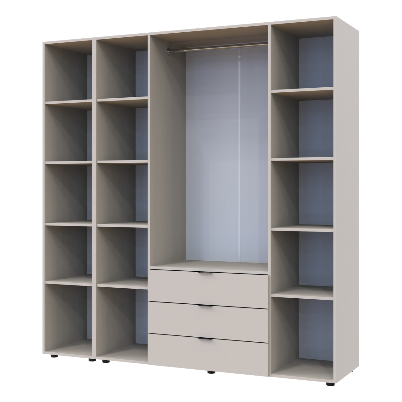 Шафа для одягу Doros Гелар Кашемір 4ДСП/Дзеркало 194х49.5х203.4 (80737659) 8