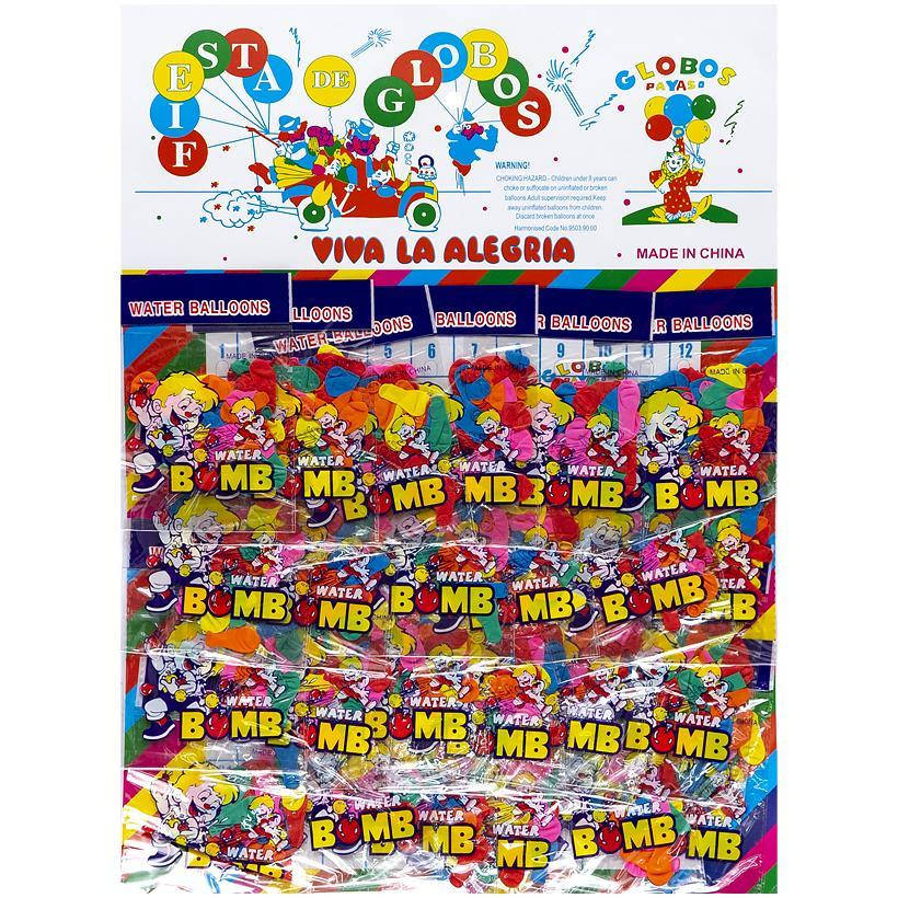 

Шарик бомбочка 24 упаковок по 40 штук, Разные цвета