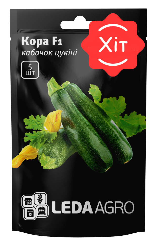 

Кора F1 5 шт Leda Agro Кабачок Насіння (Кабачок Семена)
