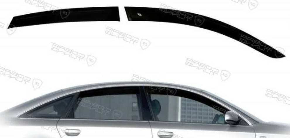

Дефлекторы окон (ветровики) Audi A6 C6 sedan 2004-2011 4F, VL - Cobra Tuning, A10105