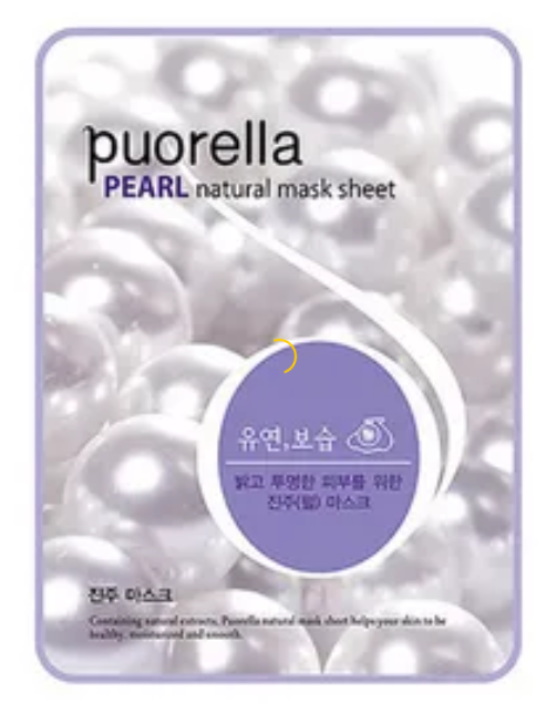 

Осветляющая тканевая маска для лица Puorella Spunlace Masks Жемчуг 20 мл