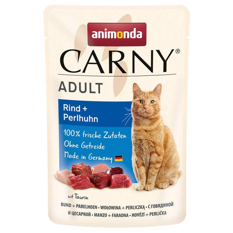

Animonda Carny Adult говядина и цесарка влажный корм для котов 85г (пауч)