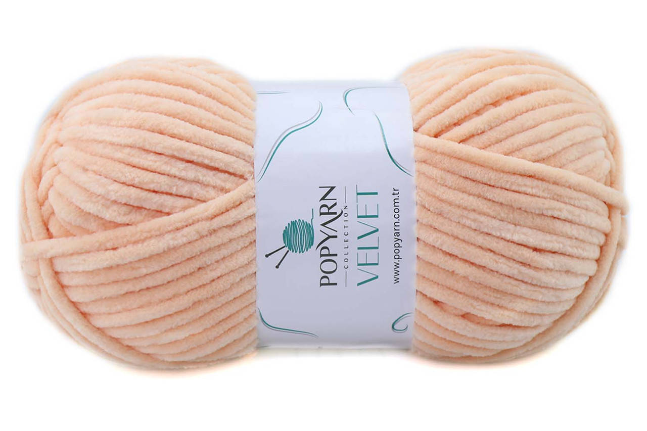 

Popyarn Velvet, Светлый персик №024, Розовый