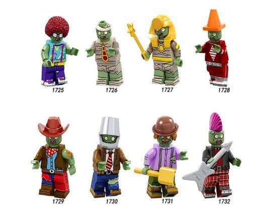 

Фигурки монстры человечки зомби для лего lego 8 шт.