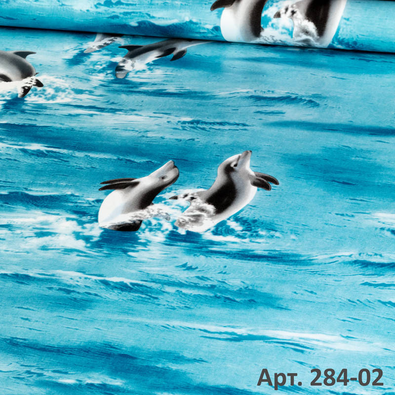 

Обои Влагостойкие Бумажные для Ванной с дельфинами 53см х 10м 284-02/97-03/86-01/211-02, Бирюзовый