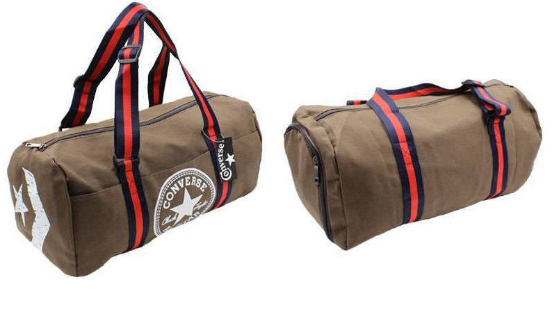 

Сумка спорт Бочонок CONVERSE с отд. для обуви GA-4975-BR (PL, р-р 44х21х24см, кофе), Коричневый