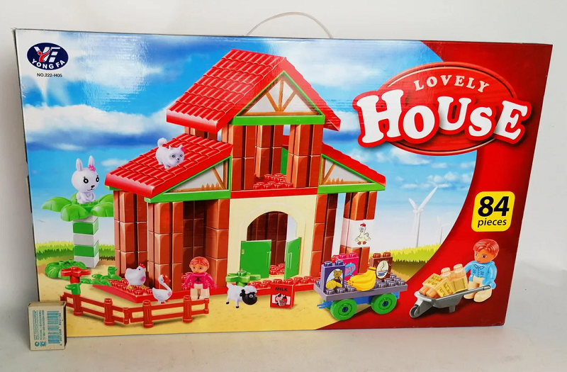 

Конструктор Lovely House Ферма 84 детали крупные 222-Н05