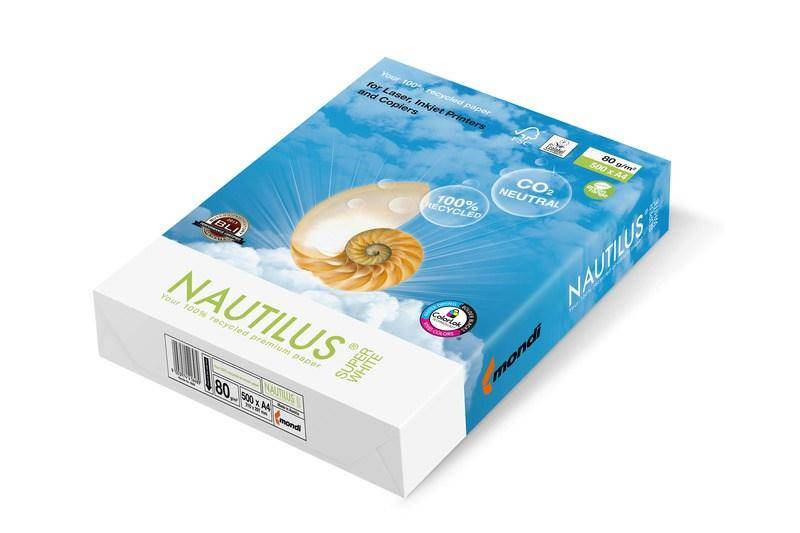 

Бумага офисная A4 Nautilus Super White 500 л., Белый