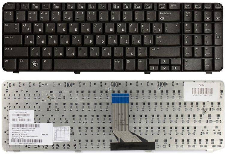 

Клавиатура для ноутбука HP Presario G61 Compaq CQ61 черная, Черный
