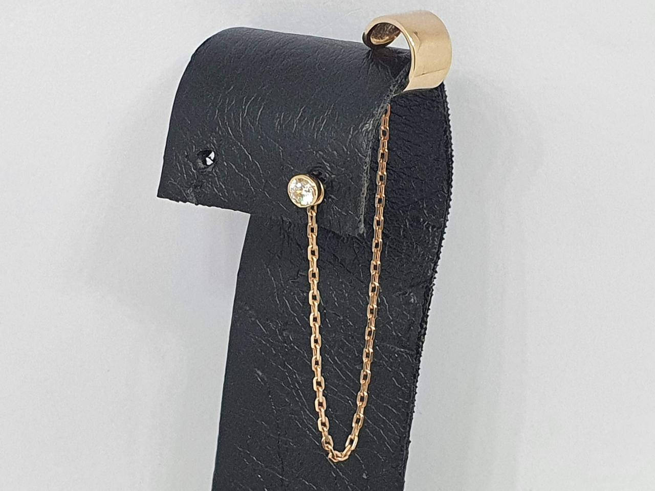 

Золотая серьга-каффа на хеликс. Артикул СП982И