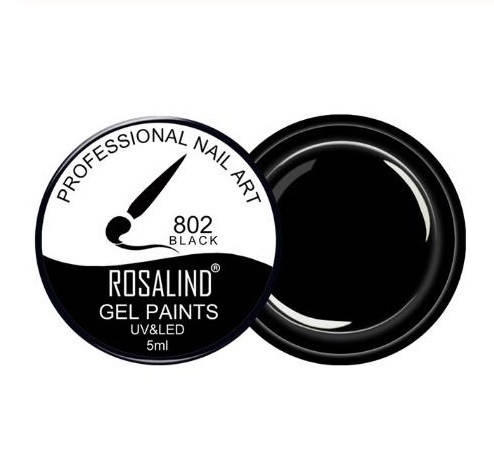 

Гель-фарба "Rosalind", 5мл Чорна