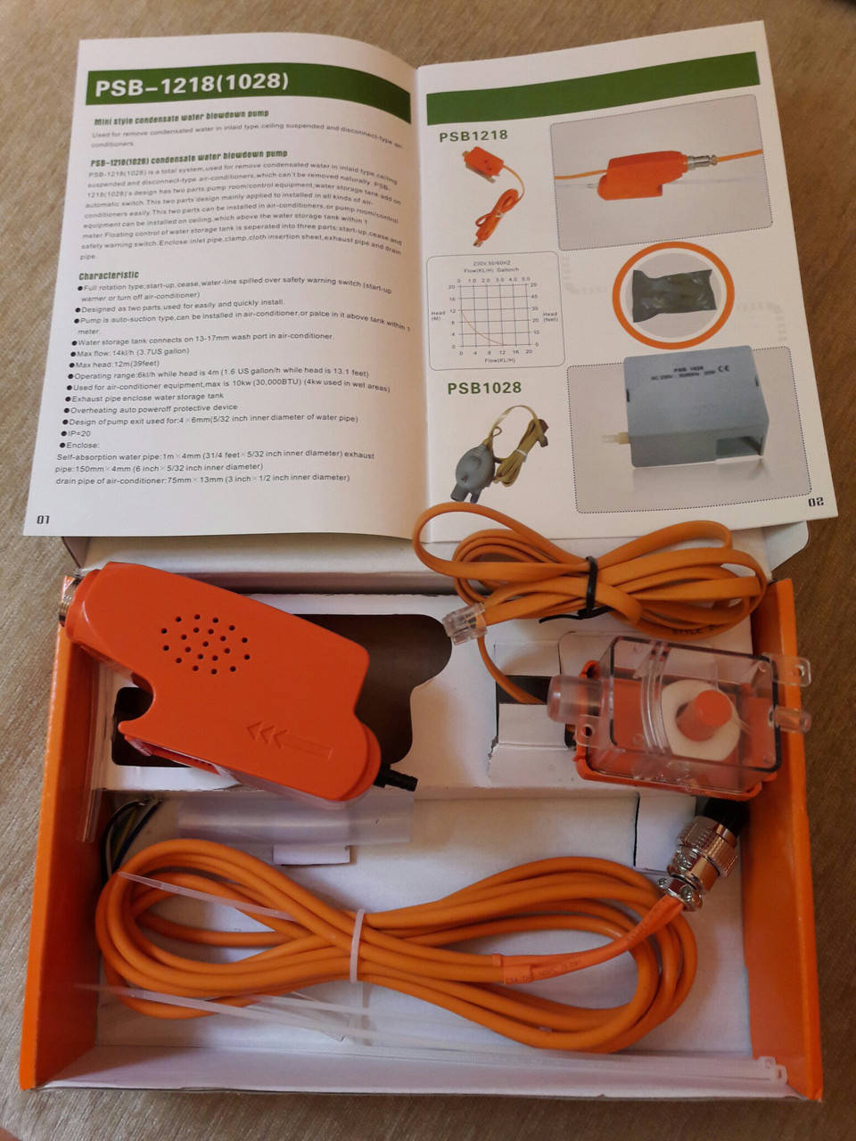 

Помпа дренажная PSB-1218 (MINI ORANGE)