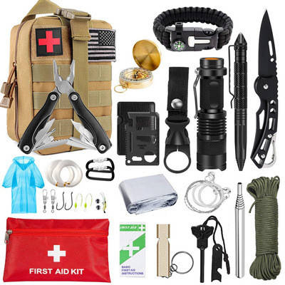 

Набор для выживания с аптечкой SOS-45 в 1 Coyote