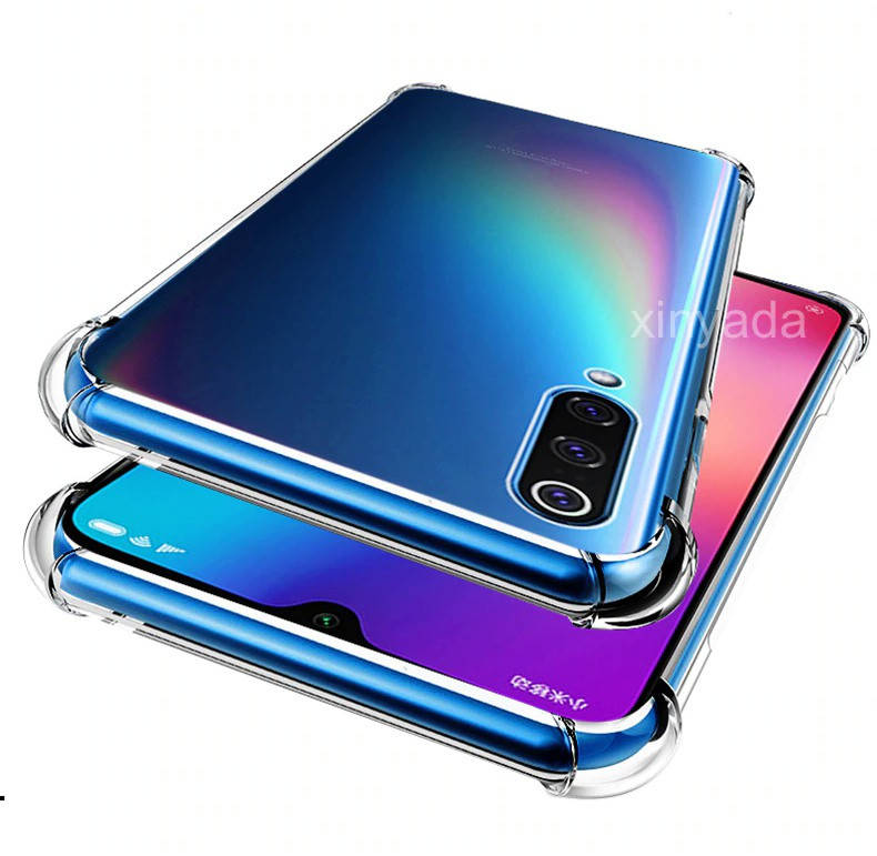

Противоударный силиконовый чехол с усиленными углами для Xiaomi Mi9 прозрачный бампер