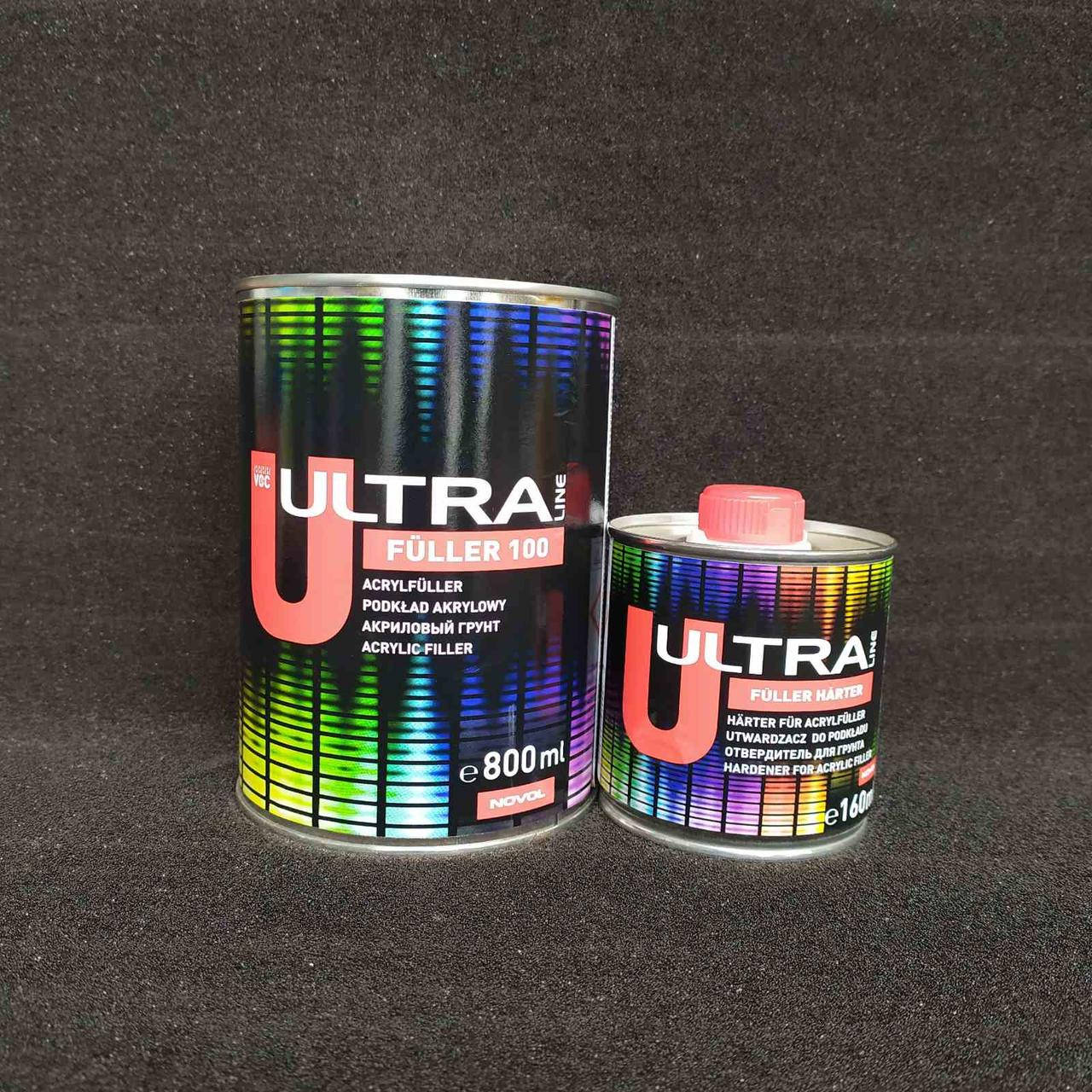 

Акриловый грунт Novol(Ultra) Fuller 100 5:1, (комплект 0,8л+0,16л) серый