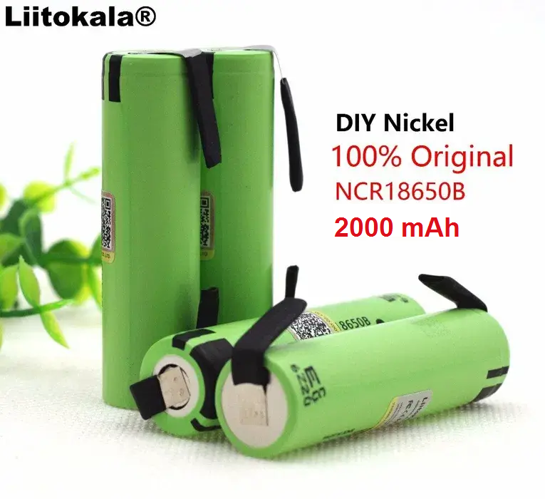 

Аккумулятор Panasonic NCR18650B 2000 mAh с лепестками под пайку