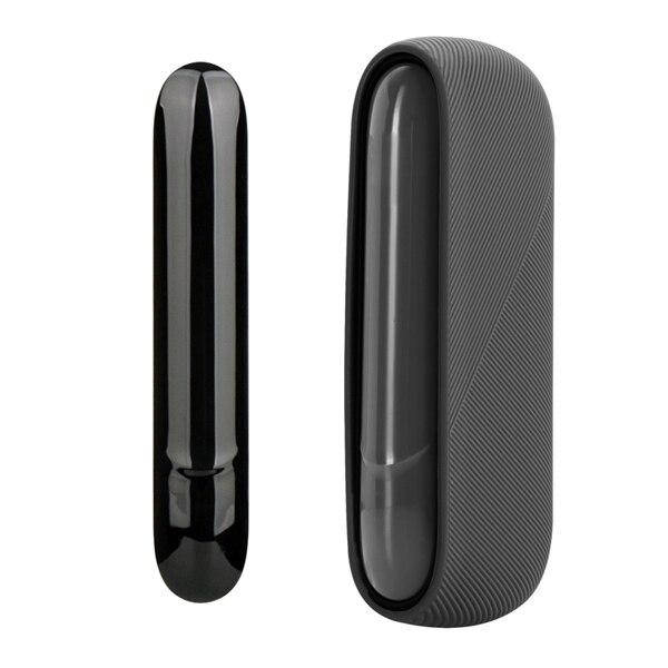 

Силиконовый чехол + боковая панель для IQOS 3 DUO / Айкос 3 дуо Черный
