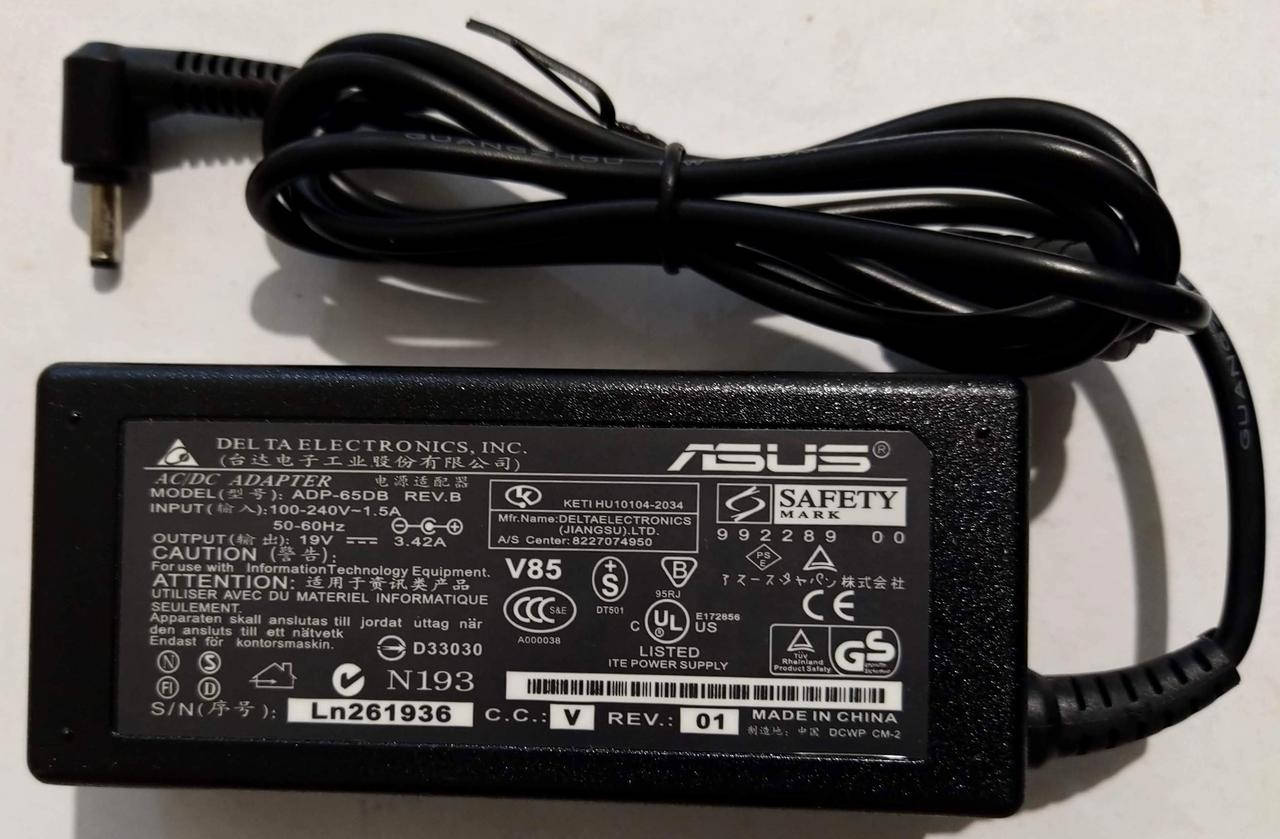 

МЗП (зарядное устройство) для ноутбука ASUS 19V / 3,42A 4.0x1.35