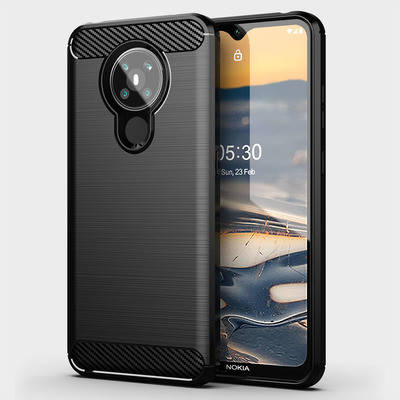

Чехол Carbon Fiber для Nokia 5.3 Черный