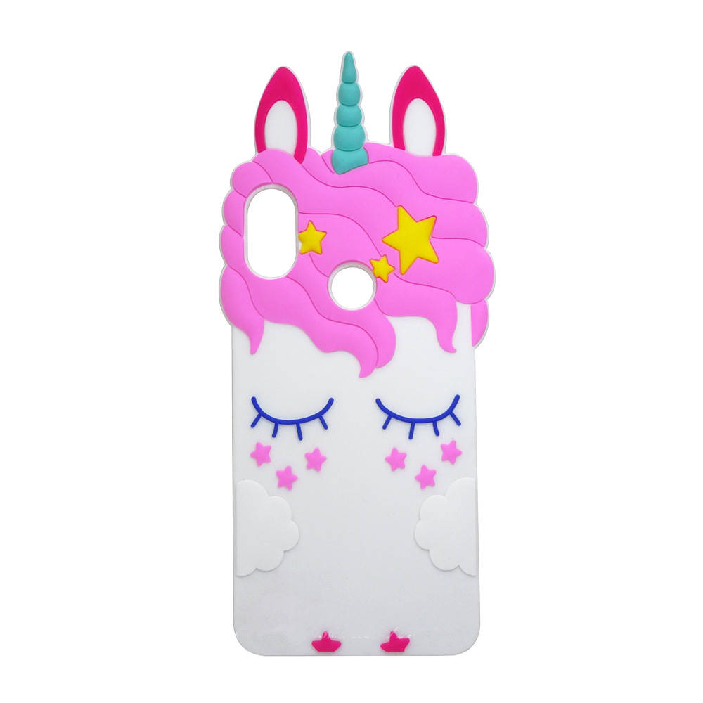 

Чехол 3D Toy для Huawei P Smart Plus / INE-LX1 Бампер резиновый Единорог White