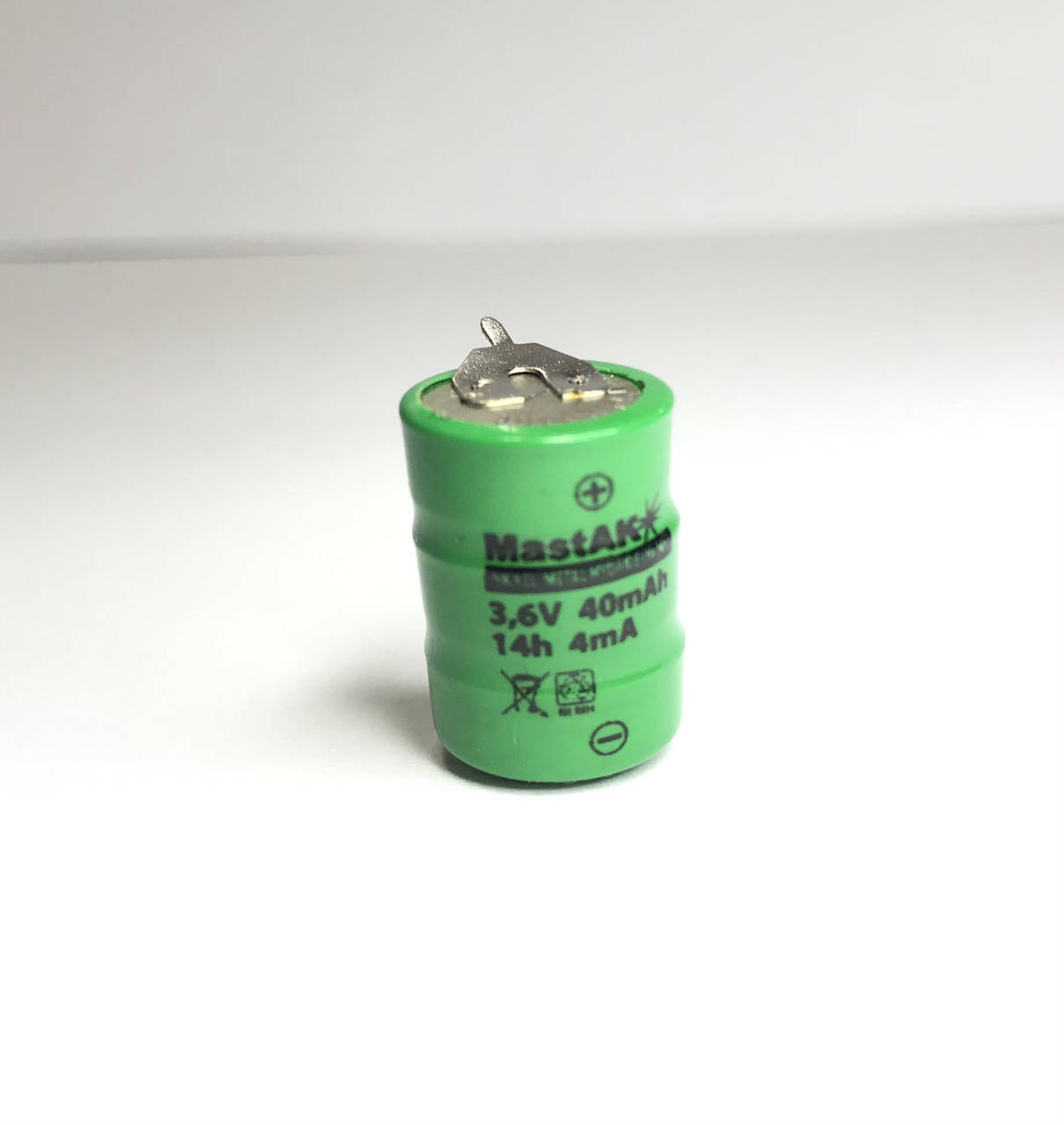 

Аккумулятор MastAK 40H 3,6 V 40mAh (Ni-Mh)