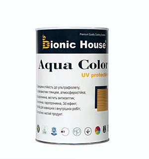 

Лазурь для дерева Bionic House Aqua Color UV Protect все цвета 0.8л, Белый