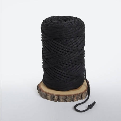 

Шнур премиум коттон 4мм Чёрный, Черный