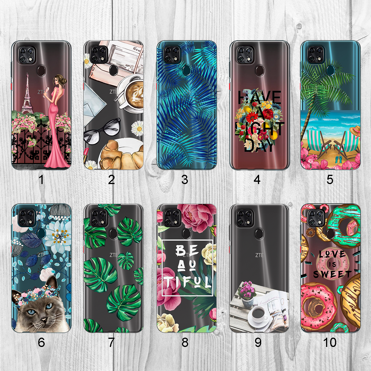 

Силиконовый чехол с рисунком для ZTE Blade 20 Smart (new collection)