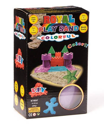 

Цветной Кинетический песок пластилин Royal Play Sand с пасочками