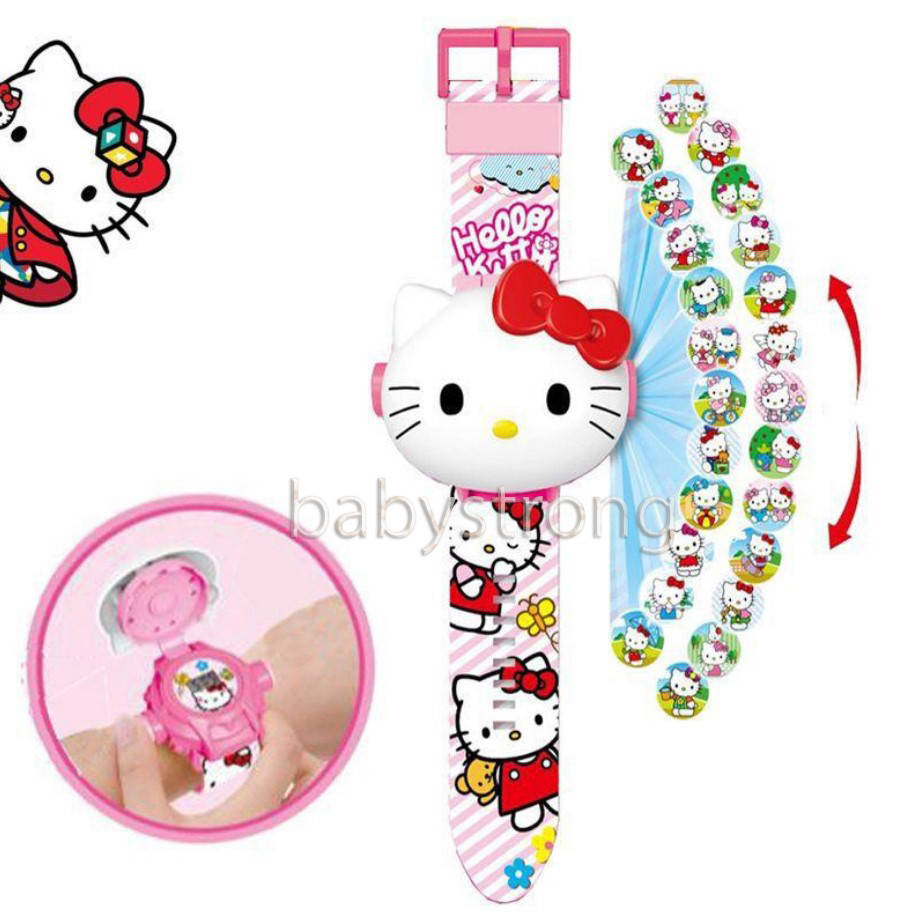 

Проекционные детские часы Хелло Китти Hello Kitty - 24 вида изображения героев .Projector Watch.
