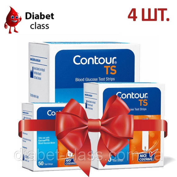 

Тест-полоски Контур TS (Contour TS) - 4 упаковки по 50 шт.