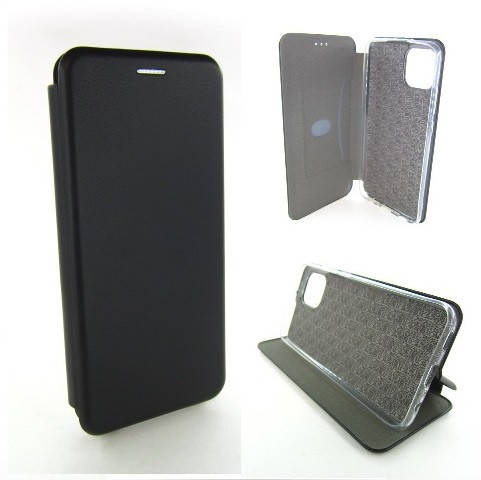 

Чехол книжка Подставка Samsung A03 A035 (черный)