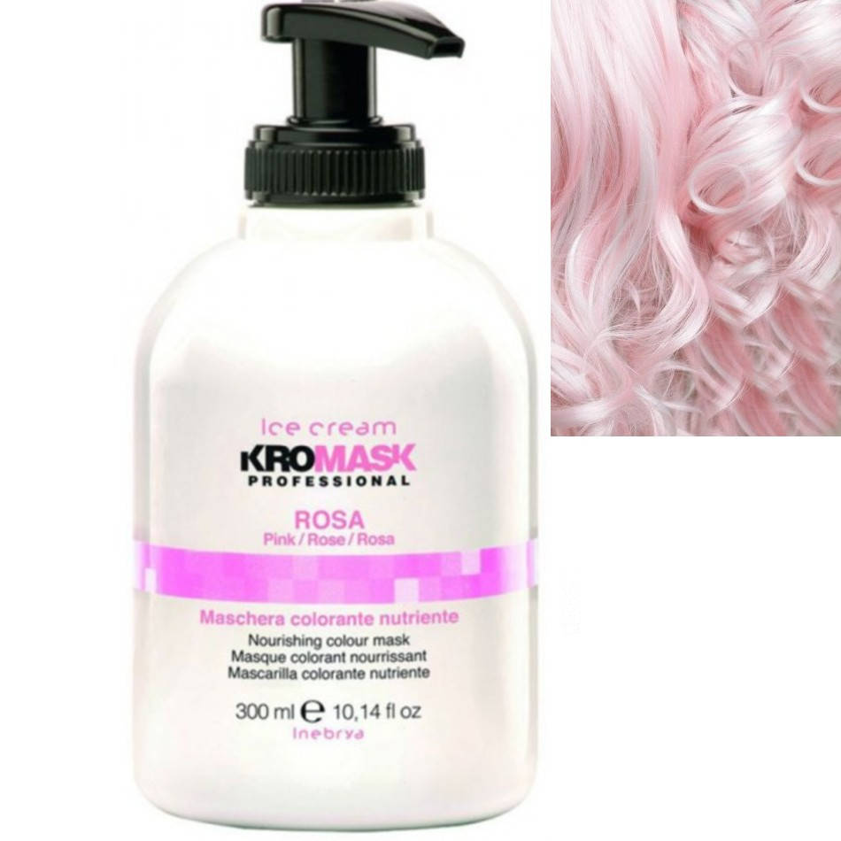 

Тонирующая маска для волос Inebrya KroMask Colour Mask PINK Розовый 300 мл