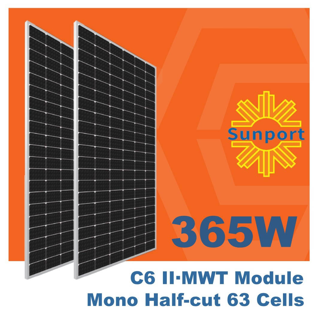 

Фотоэлектрический модуль Sunport Power 365Вт Mono PERC Half-Cell SPP365M72MWT