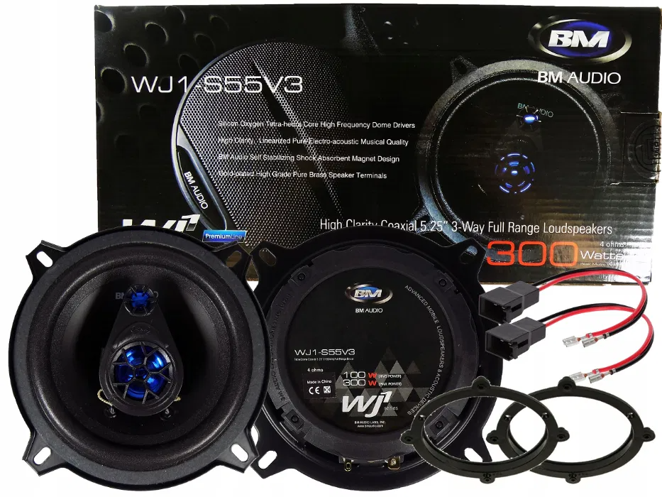

Автомобильные акустические динамики Boschmann BM AUDIO WJ1-S55V3 300W 13 см + зарядка в машину!