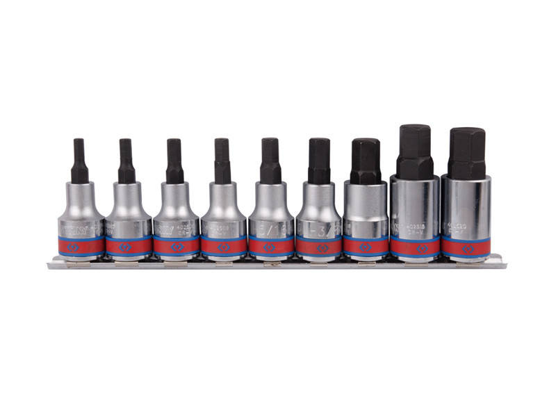 

Набор торцевых насадок 1/2", HEX, 3/16"-5/8", 9 предметов