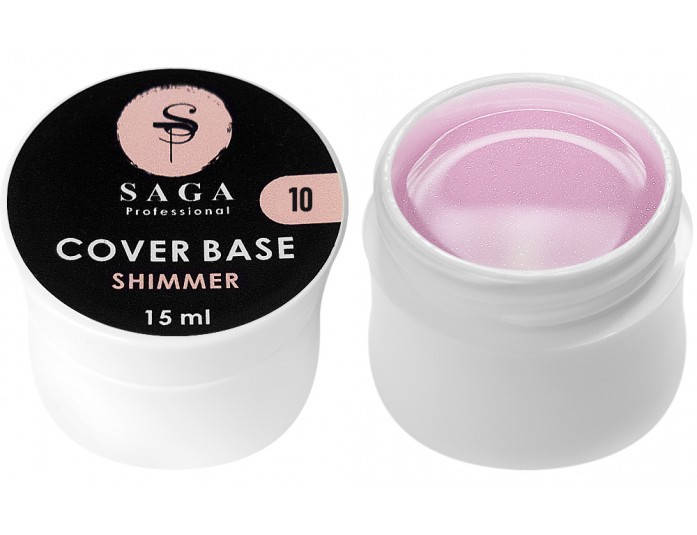 

Камуфляжная база с шимером Saga Cover Base shimmer 15 мл № 10